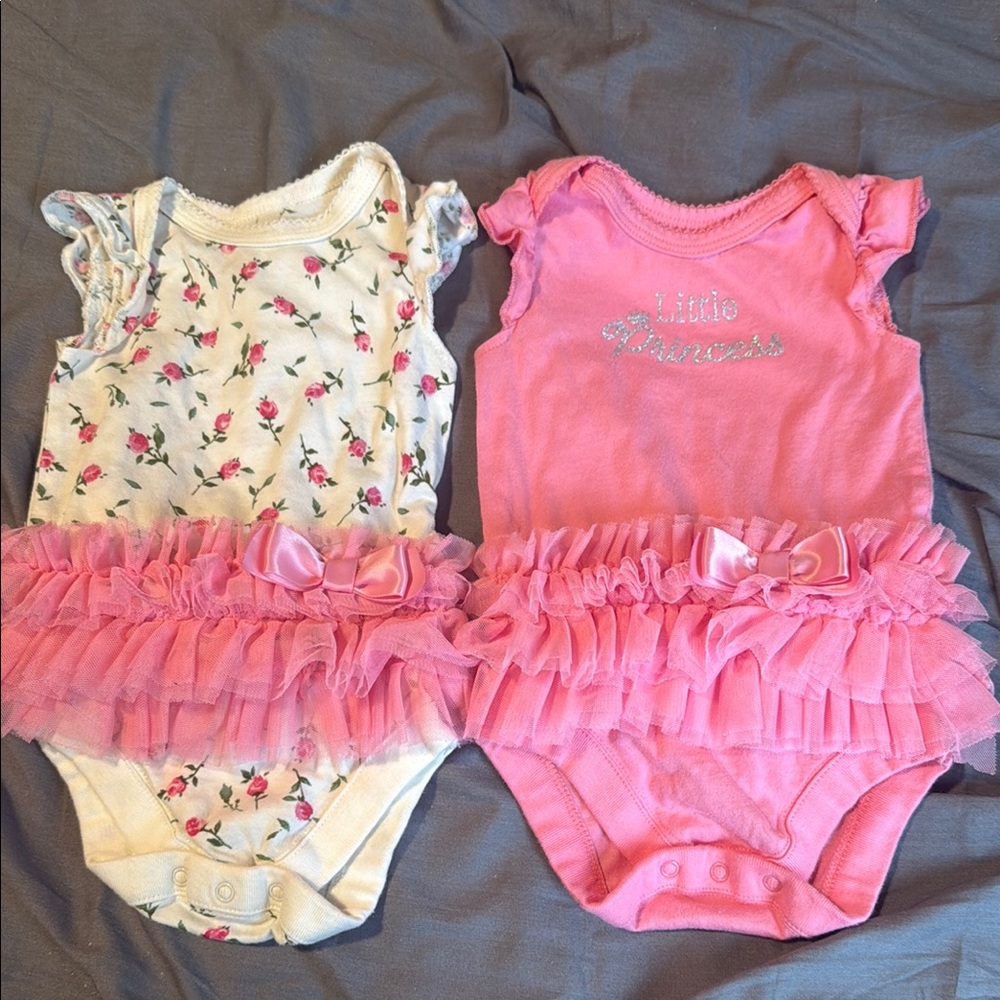 The Children's Place Pink and Floral Bodysuits
